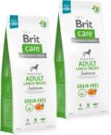 Brit Care Grain-free Adult Large Breed Salmon 2 x 12 kg hrană fără cereale câini talie mare, cu somon