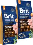 Brit Premium by Nature Adult Medium M Chicken 2 x 15 kg hrană câini adulți talie medie, cu pui