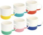 Tognana RAINBOW 6 darabos bögrekészlet, többszínű, 380 ml (IR61438M328)