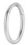 LUCA BARRA Steel Nose Piercing Steel Circle Shape