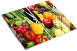 tulup Üveg vágódeszka fényképpel, Tulup, Zöldségek és gyümölcsök, Többszínű, 2x30x52 cm, 010010520010000006956 (010010520010000006956)