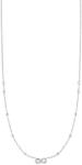 LUCA BARRA Steel Necklace With Infinity And White Zircon Light Points
