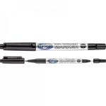 Centrum Marker permanent pentru CD/DVD, 2 varfuri conice 0, 5 mm si 2 mm, negru (CT80882)