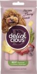 Delickcious DELICKCIOUS, Recompense cremoase caini - Vita, cascaval si asparagus, 60g - fourpaws