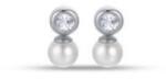 LUCA BARRA Synthetic Pearls With White Crystals