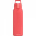 SIGG - Insulated drinking bottle - Thermos bottle Shield Therm One Watermelon - carbonated drinks - leak-proof - dishwasher safe - BPA-free - 90% recycled stainless steel - pink - 1L - 6218.20