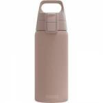 SIGG - Insulated drinking bottle - Thermos bottle Shield Therm One Dusk - carbonated drinks - leak-proof - dishwasher safe - BPA-free - 90% recycled stainless steel - warm gray - 0.5L - 6022.10