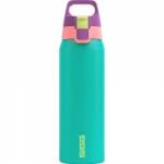 SIGG - Insulated drinking bottle - Thermos bottle Shield Therm One Multicolor Reef - carbonated drinks - leak-proof - dishwasher safe - BPA-free - 90% recycled stainless steel - turquoise - 0.75L - 6228.20