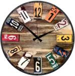 Wallity Decorative MDF Clock Multicolor Huhuas00008