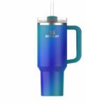 STANLEY 1913 Quencher H2.0 Flowstate Drinking Bottle with Straw 1.2L - Thermo Mug Cools for 11 Hours - 48 Hours Ice Cooled - Thermos Bottle BPA Free - Stainless Steel Drinking Cup - Sea Glass Aura - 10-10825-