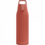 SIGG - Insulated drinking bottle - Thermos bottle Shield Therm One Eco Red carbonated drinks - Leak-proof - Dishwasher safe - BPA-free - 90% recycled stainless steel - Rust red - 1L - 6021.80