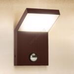 Brilagi -LED Външно стенно осветително тяло със сензор RIANO LED/8W/230V кафяво IP65 (BG5542)