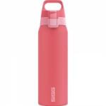 SIGG - Insulated drinking bottle - Thermos bottle Shield Therm One Multicolor Ruby - carbonated drinks - leak-proof - dishwasher safe - BPA-free - 90% recycled stainless steel - pink - 0.75L - 6228.60