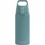 SIGG - Insulated drinking bottle - Thermos bottle Shield Therm One Morning Blue - carbonated drinks - leak-proof - dishwasher safe - BPA-free - 90% recycled stainless steel - gray blue - 0.5L - 6022.00