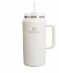 STANLEY 1913 Quencher H2.0 FlowState drinking bottle with straw 1.9L - Thermo mug Cools for 15 hours - 60 hours Ice cold - Dishwasher safe - Thermos bottle BPA free - Drinking cup - Cream - 100000112460