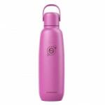 SodaStream Fizz & Go Stainless Steel Soda Bottle 0.9L Double Wall Insulated Thermos Bottle Keeps Hot & Cold for Carbonated Drinks Compatible with DUO, TERRA, ART, ENSO & More, Guava Pink - 1062419440