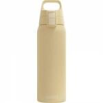 SIGG - Insulated drinking bottle - Thermos bottle Shield Therm One Opti Yellow carbonated drinks - Leak-proof - Dishwasher safe - BPA-free - 90% recycled stainless steel - Light yellow - 0.75L - 6021.10
