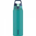 SIGG - Insulated drinking bottle - Thermos bottle Shield Therm One Multicolor Ocean - carbonated drinks - leak-proof - dishwasher safe - BPA-free - 90% recycled stainless steel - green - 0.75L - 6228.10