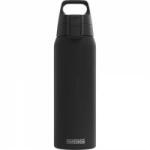 SIGG - Insulated drinking bottle - Thermos bottle Shield Therm One Black carbonated drinks - Leak-proof - Dishwasher safe - BPA-free - 90% recycled stainless steel - Black - 0.75L - 6053.10