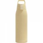 SIGG - Insulated drinking bottle - Thermos bottle Shield Therm One Opti Yellow carbonated drinks - Leak-proof - Dishwasher safe - BPA-free - 90% recycled stainless steel - Light yellow - 1L - 6021.70