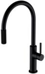 Omnires Baterie bucatarie cu dus extractibil Omnires Switch cu sistem filtrare apa finisaj negru mat (SW9059-FD1BL) - neakaisa