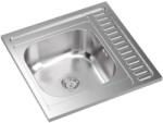 Quadron Chiuveta inox incastrata Quadron Sean 116 o cuva cu picurator finisaj inox satinat 60x60 cm (HD116SAT6060) Chiuveta