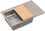 Quadron Statie de lucru incastrata Quadron Josh 111 finisaj bej soft taupe - inox 78x50 cm (HCQJ7850U4_BS_P2O) Chiuveta