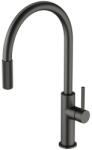 Omnires Baterie bucatarie cu dus extractibil Omnires Switch cu sistem filtrare apa finisaj grafit periat (SW9059-FD1GR) - neakaisa