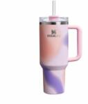 STANLEY 1913 Quencher H2.0 Flowstate Drinking Bottle with Straw 1.2L - Thermo Mug Cools for 11 Hours - 48 Hours Ice Cooled - Thermos Bottle BPA Free - Stainless Steel Drinking Cup - Rose Petal Motion - 100000