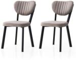 Hanah Home szék szett (2 darab) Fekete Mink Beta - 834 V2