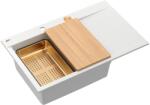 Quadron Statie de lucru incastrata Quadron Josh 111 finisaj alb mat - cupru 78x50 cm (HCQJ7850U1_PVDC1_P2O) Chiuveta