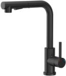 Quadron Baterie bucatarie cu dus extractibil Quadron Nicki finisaj negru mat pure carbon (3673503A_BLM)