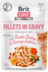 Brit Care Cat Fillets in Gravy with Tender Turkey & Savory Salmon (24 x 85 g) 2.04kg