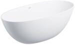 Omnires Cada freestanding Omnires Shell M+ compozit alb mat 160x75 cm cu preaplin (SHELLWWZPBM)