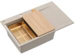 Quadron Statie de lucru incastrata Quadron Josh 111 finisaj bej perlat - cupru 78x50 cm (HCQJ7850U2_PVDC1_P2O) Chiuveta
