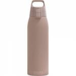 SIGG - Insulated drinking bottle - Thermos bottle Shield Therm One Dusk carbonated drinks - Leak-proof - Dishwasher safe - BPA-free - 90% recycled stainless steel - Warm gray - 1L - 6021.50