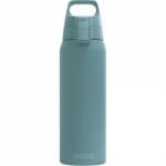 SIGG - Insulated drinking bottle - Thermos bottle Shield Therm One Morning Blue carbonated drinks - Leak-proof - Dishwasher safe - BPA-free - 90% recycled stainless steel - Gray blue - 0.75L - 6020.80