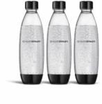 SodaStream 0.8L BPA-free FUSE plastic bottle black | Dishwasher safe | Compatible with DUO, E-DUO, Terra, and much more. | 3 pack - 1742321490