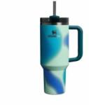 STANLEY 1913 Quencher H2.0 Flowstate Drinking Bottle with Straw 1.2L - Thermo Mug Cools 11 Hours - 48 Hours Ice Cooled - Thermos Bottle BPA Free - Stainless Steel Drinking Cup - Coastal Teal Motion - 10000011