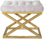  Atelier Del Sofa Pouffe Gold White Capraz - Arany, Fehér