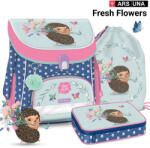 Ars Una ergonomikus iskolatáska SZETT 3 részes - Fresh Flowers (5993120029608SZ3)