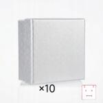 Andrii szyk w każdej chwili 10db Ékszerdoboz 8×8cm ezüst finom ajándék elegáns (10szt Pudełko na biżuterię 8×8cm srebrne )