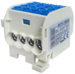 OMU System TB83525N 35/25mm2 1 pólus ónozott fővezetéki leágazókapocs kék fő: 2x4-35mm2 leág: 6x2.5-25mm2 (TB83525N)