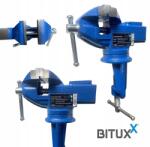 Bituxx Professzionális lakatos satu 60 mm öntöttvas rögzítő szorító szerszám (MS19692)