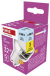 EMOS ZQ8E19 LED izzó Classic MR16 ezüst/ GU10 / 3 W (32 W) / 345 lm / Hideg fehér (1525730116)