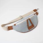 Kolokolo Lumen farmer crossbody táska - világoskék/barna