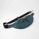 Kolokolo Lumen bőr crossbody táska - petrolkék