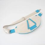 Kolokolo Lumen vászon crossbody táska - bézs/türkiz