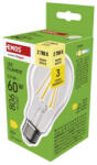 EMOS ZF5D42 LED izzó Filament A60 / E27 / 5, 9 W (60 W) / 806 lm / Meleg fehér (1525743204)