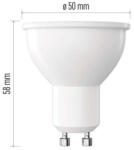 EMOS ZQ8E42D LED izzó Classic MR16 / GU10 / 7 W (60 W) / 800 lm / meleg fehér / dimmelhető (1525740236)
